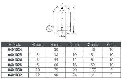 GRILLO INOX LUNGO PERNO IMPER ØMM.4 - immagine 2