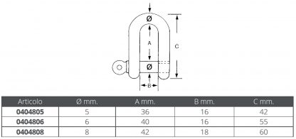 GRILLO INOX LASTRA LUNGO Ø MM6 - immagine 2