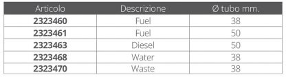 TAPPO OTTONE FUEL Ø MM.50 - immagine 2