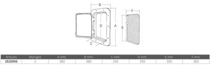 SPORTELLO MM.380X380 "PESANTE" - immagine 2