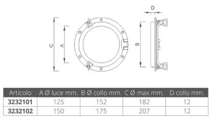 OBLO' CIRCOLARE IN OTTONE - immagine 2