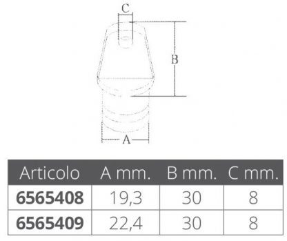 GIUNTO INOX MASCHIO  MM.22,4 - immagine 2