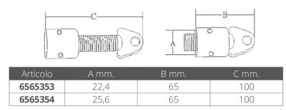 COPPIA DI GIUNTO INOX Ø MM.22 - immagine 3