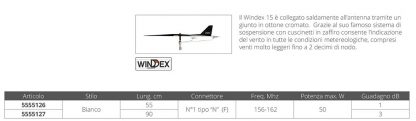 ANTENNA VHF CM.55 CON WINDEX 15 - immagine 3