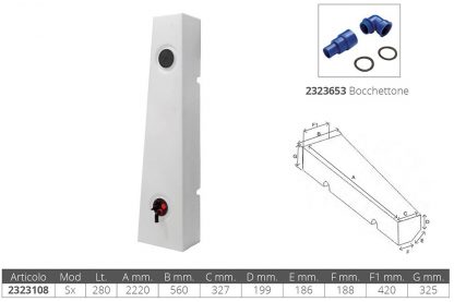 SERBATOIO ACQUA LT.280 SX - immagine 2