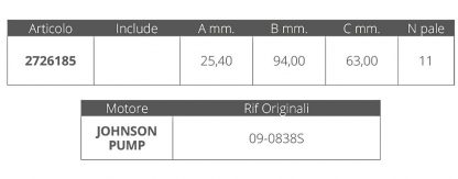 GIRANTE JONHNSON RIF.OR.09-838S - immagine 2