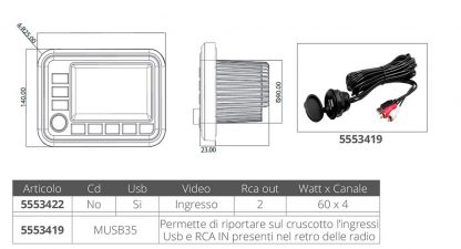 RADIO MGV550B - immagine 2