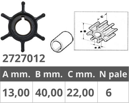 GIRANTE YAMAHA-MERCURY 2/4T 8-15 HP - immagine 2