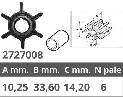 GIRANTE MERCURY 2T TOHATSU 2/4T - immagine 2