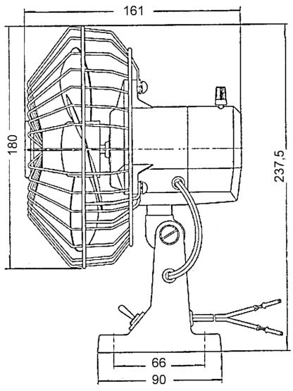 VENTILATORE OSCILLANTE 24V. - immagine 2