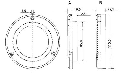 FARETTO SUBACQUEO A LED BIANCO - immagine 2