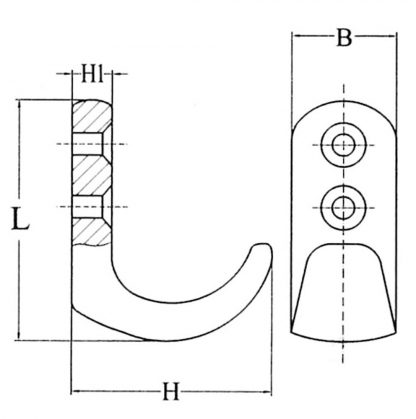 GANCIO INOX 316 cf. 5 pz. - immagine 2