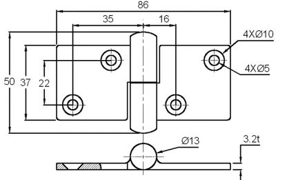 CERNIERA SFILABILE INOX SINISTRA - immagine 2