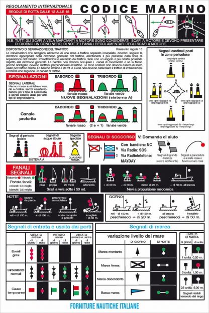 TABELLA CODICE MARINO CM. 16X24
