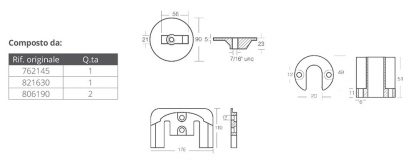 KIT ALLUM. MERCRUISER BRAVO II-III - immagine 2