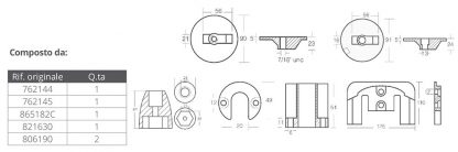 KIT ALLUMINIO MERCRUISER BRAVO III - immagine 2