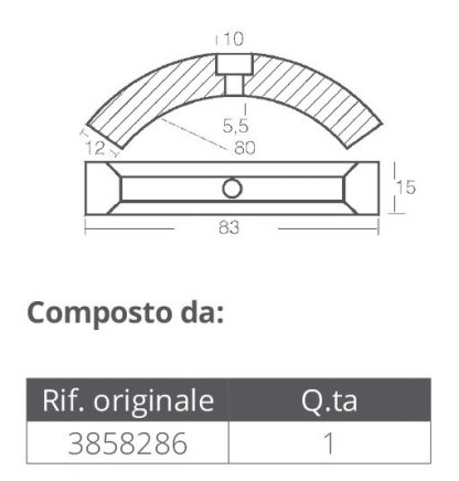 KIT ALLUMINIO VOLVO ELICA 3 PALE - immagine 2