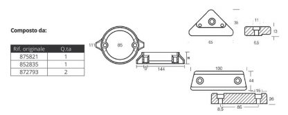 KIT ALLUMINIO VOLVO 290C DUAL PROP - immagine 2