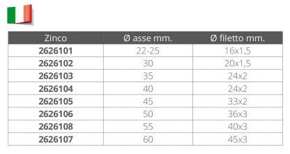 OGIVA ASSE Ø MM.22-25 - immagine 2