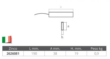 ANODO SOSPESO IN ZINCO - immagine 2