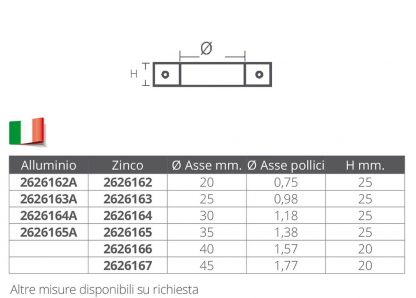 COLLARE Ø MM.20 IN ZINCO - immagine 2