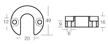 COLLARE ALPHA ONE IN ALLUMINIO - immagine 2