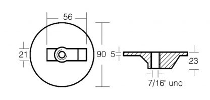 PLACCA VERADO-ALPHA IN ALLUMINIO - immagine 2