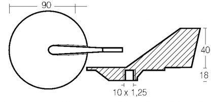 PINNA 40/90 HP IN ZINCO - immagine 2