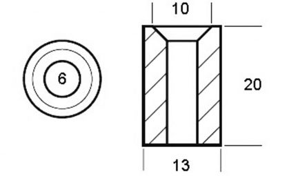 CILINDRO YAMAHA 6BT-11325-00 - immagine 2