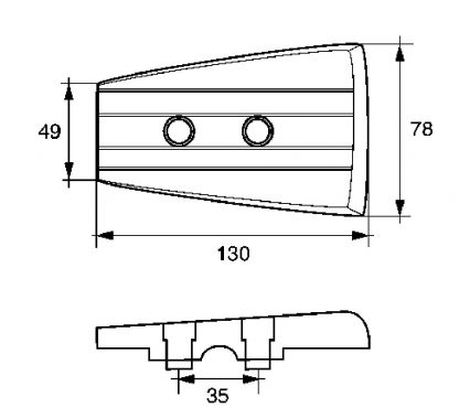 PIASTRA VOLVO SX DPH/DPR IN ZINCO - immagine 2