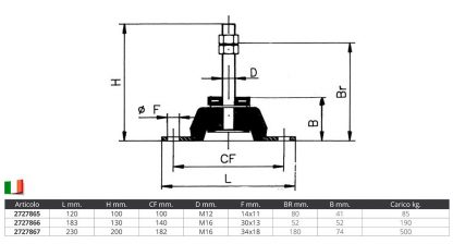 SUPPORTO ELASTICO MM.120X100 - immagine 2