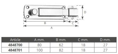 CATENACCIO INOX MM.80 - immagine 2