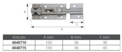 CATENACCIO INOX PORTAL.MM.105 - immagine 2