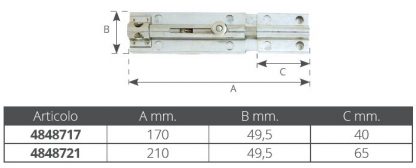 CATENACCIO INOX PORTAL.MM.170 - immagine 2