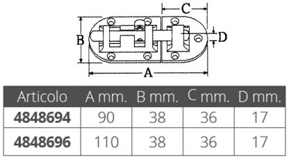 CATENACCIO INOX MM.90 - immagine 2