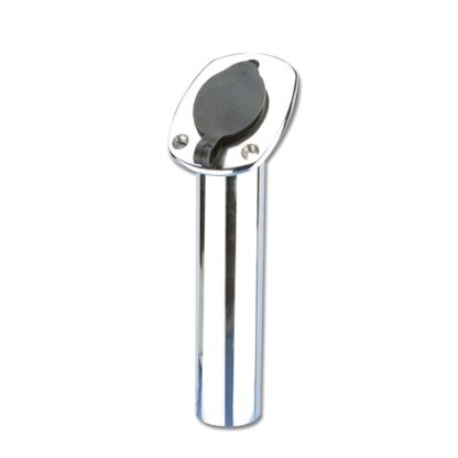 PORTA CANNA INOX DA INCASSO TAPPO NERO