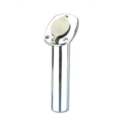 PORTACANNA INCASSO INOX 316 INCLINATO CON TAPPO